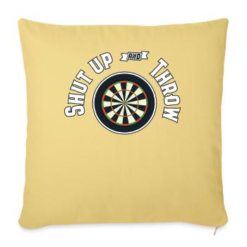 Darts Dart - Sofa pillowcase 17,3'' x 17,3'' (45 x 45 cm) - washed yellow - Front