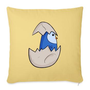 Baby Penguin - Sofa pillowcase 17,3'' x 17,3'' (45 x 45 cm) - washed yellow - Front