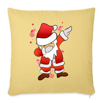 Dabbing Nicholas - Sofa pillowcase 17,3'' x 17,3'' (45 x 45 cm) - washed yellow - Front