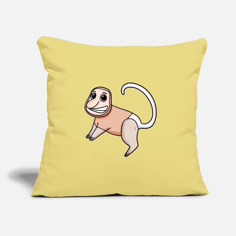 Proboscis Monkey Monkey Monkey Sofa pillowcase 17,3'' x 17,3'' (45 x 45 cm)