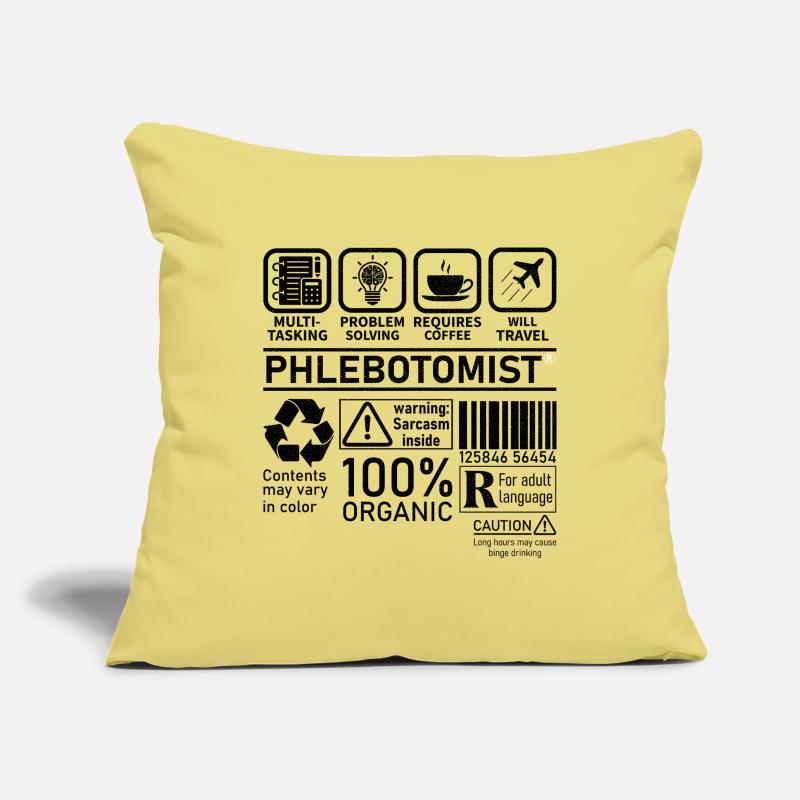 Phlebotomist multi tasking problem solving Sofa pillowcase 17,3'' x 17,3'' (45 x 45 cm)