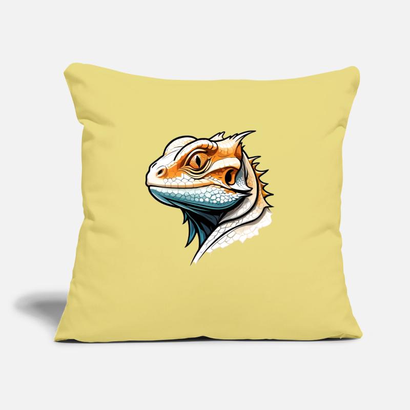 Lizard in comic style Sofa pillowcase 17,3'' x 17,3'' (45 x 45 cm)