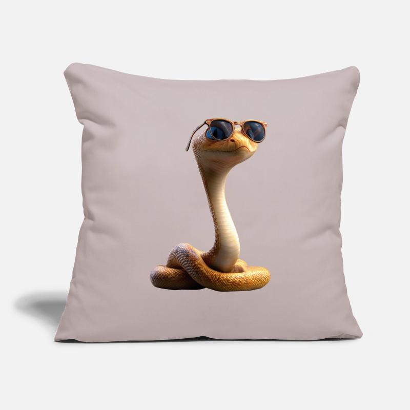 serpent, python, cobra, serpent à sonnettes, serpents Housse de coussin décorative 45 x 45 cm