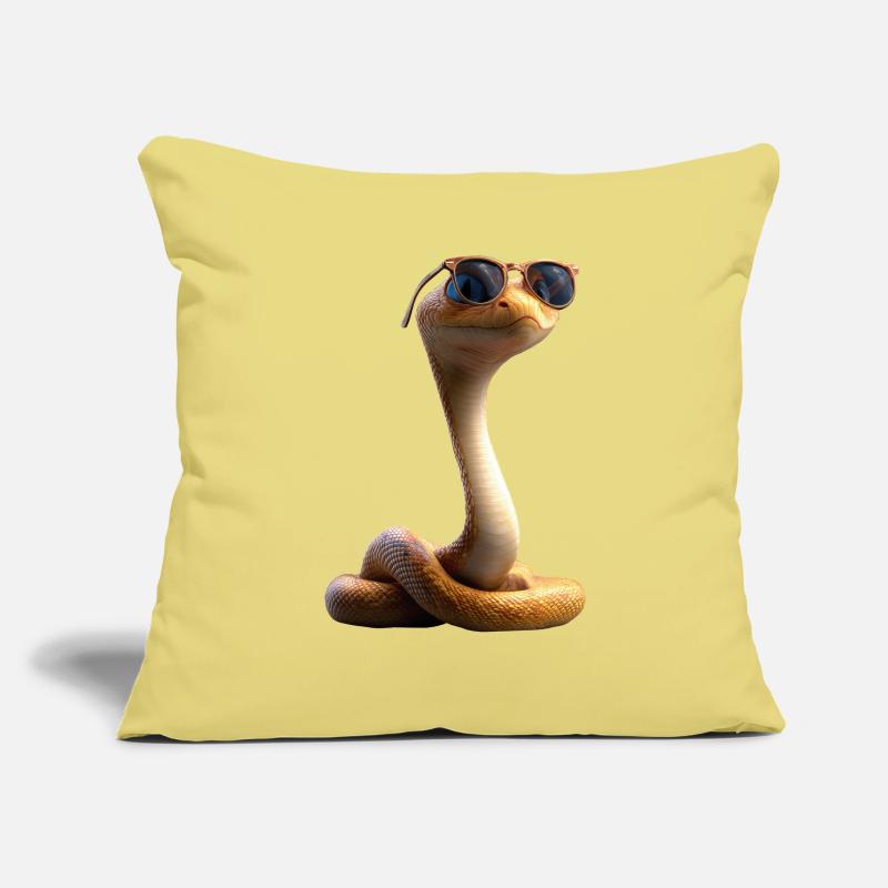 serpent, python, cobra, serpent à sonnettes, serpents Housse de coussin décorative 45 x 45 cm