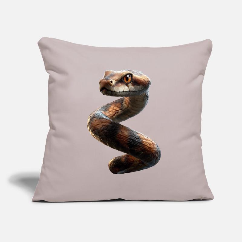 serpent, python, cobra, serpent à sonnettes, serpents Housse de coussin décorative 45 x 45 cm