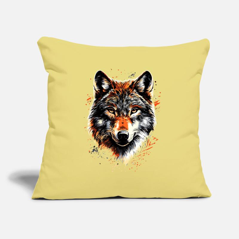 Wolf Love Wolves Wolf Pack Wolfhound Wild Wolf Sofa pillowcase 17,3'' x 17,3'' (45 x 45 cm)