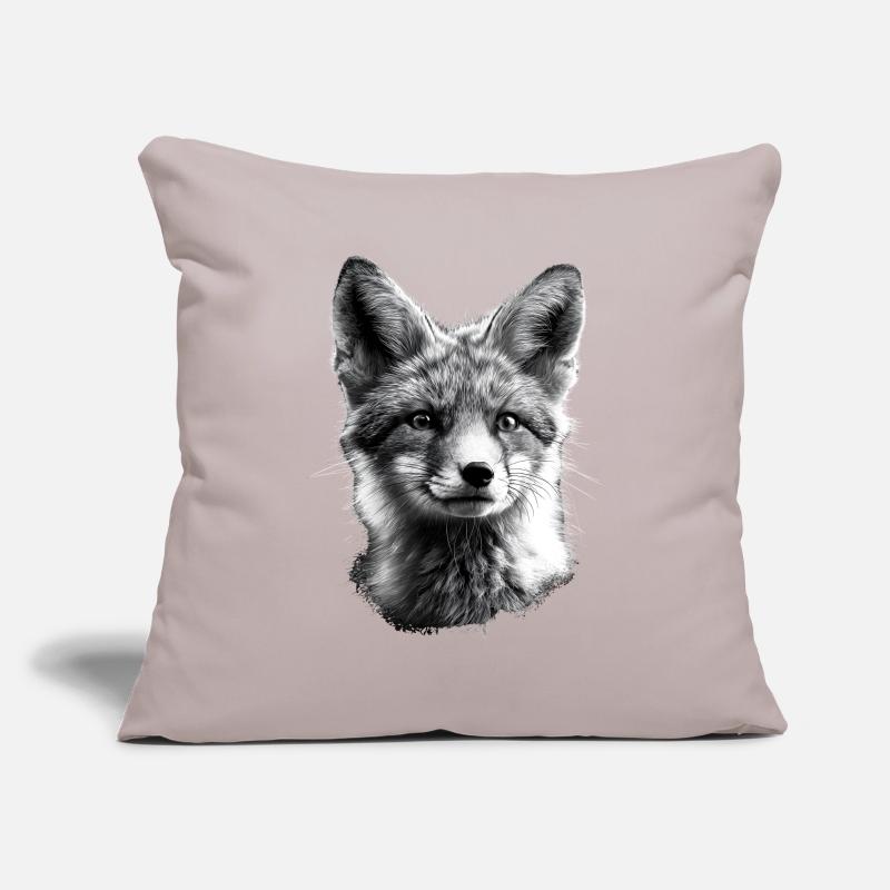Polarfuchs Schneefuchs Eisfuchs Süßer Weißer Fuchs Sofakissenbezug 45 x 45 cm