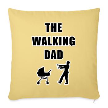 THE WALKING DAD DADDY SUPERDAD I LOVE DAD FATHER'S DAY - Sofa pillowcase 17,3'' x 17,3'' (45 x 45 cm) - washed yellow - Front