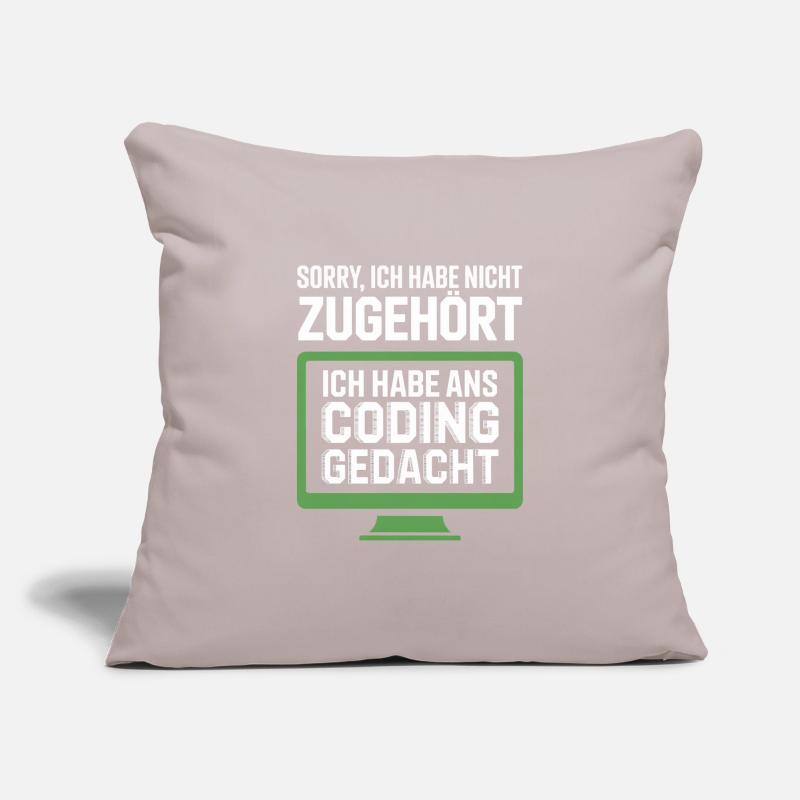 Codage : Penser au lieu d’appartenir Housse de coussin décorative 45 x 45 cm