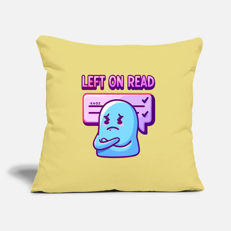 Left on Read Mood Ghost Sofa pillowcase 17,3'' x 17,3'' (45 x 45 cm)