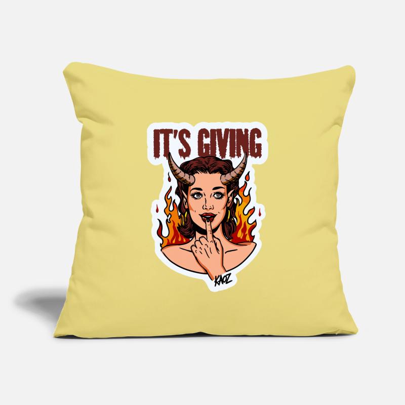 Devilish Diva Flame Sofa pillowcase 17,3'' x 17,3'' (45 x 45 cm)