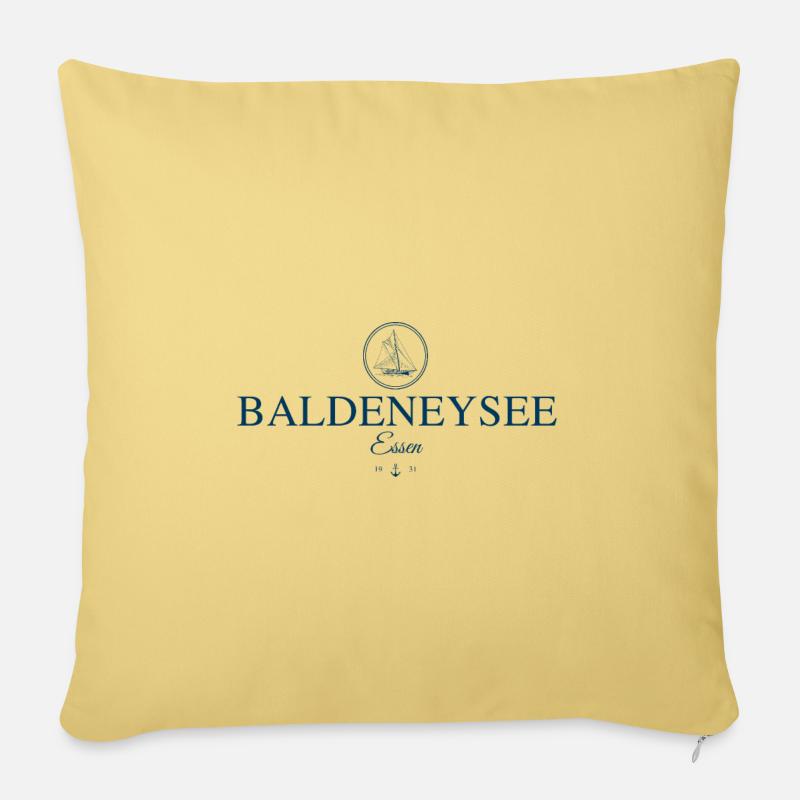 Baldeneysee - Sofakissenbezug 45 x 45 cm - Hellgelb