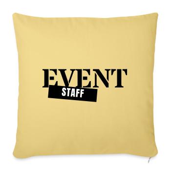 Personnel de l’événement - Personnel de l’équipe d’équipe - Housse de coussin décorative 45 x 45 cm - jaune délavé - Devant
