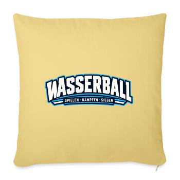 Wasserball Kraft-Logo - Sofakissenbezug 45 x 45 cm - Hellgelb - Vorne