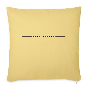 Équipier - Housse de coussin décorative 45 x 45 cm - jaune délavé - Devant