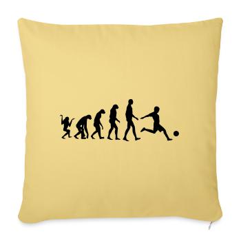 Footballer Evolution: Dominate from the Ground Up - Sofa pillowcase 17,3'' x 17,3'' (45 x 45 cm) - washed yellow - Front