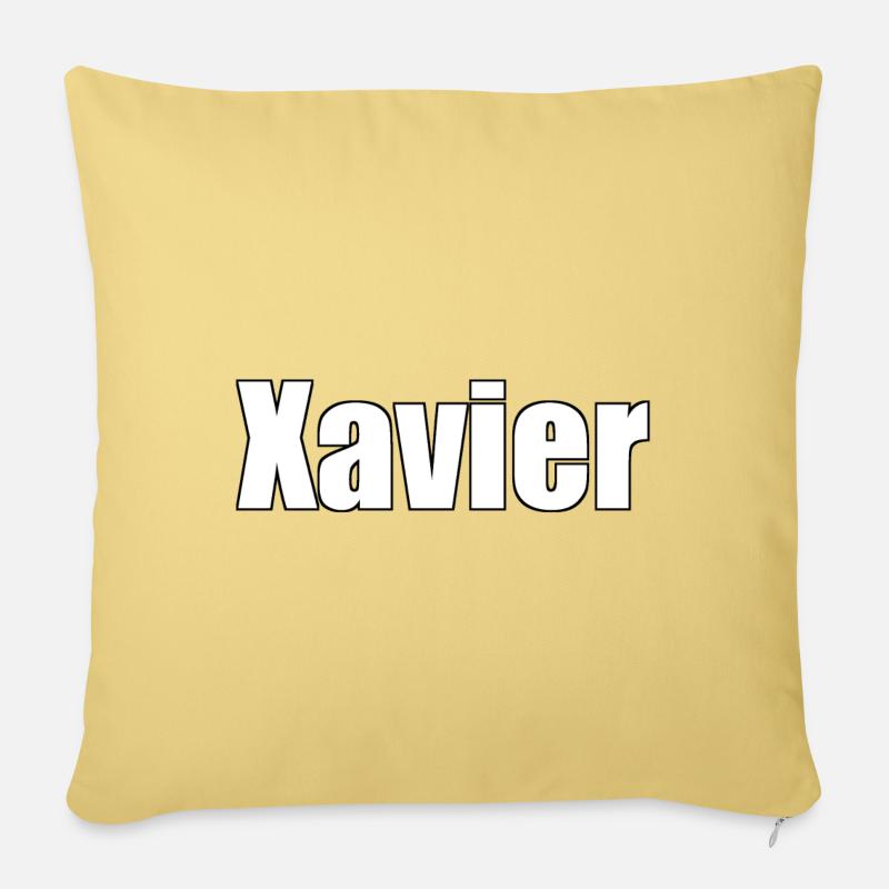 Xavier - Sofakissenbezug 45 x 45 cm - Hellgelb