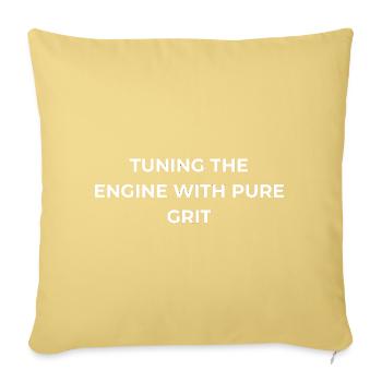 Hobby Farmer Pure Grit - Sofa pillowcase 17,3'' x 17,3'' (45 x 45 cm) - washed yellow - Front