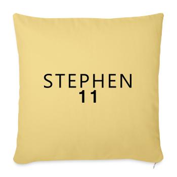 Jungle Fan 2026 Carnival Costume STEPHEN Editio - Sofa pillowcase 17,3'' x 17,3'' (45 x 45 cm) - washed yellow - Front