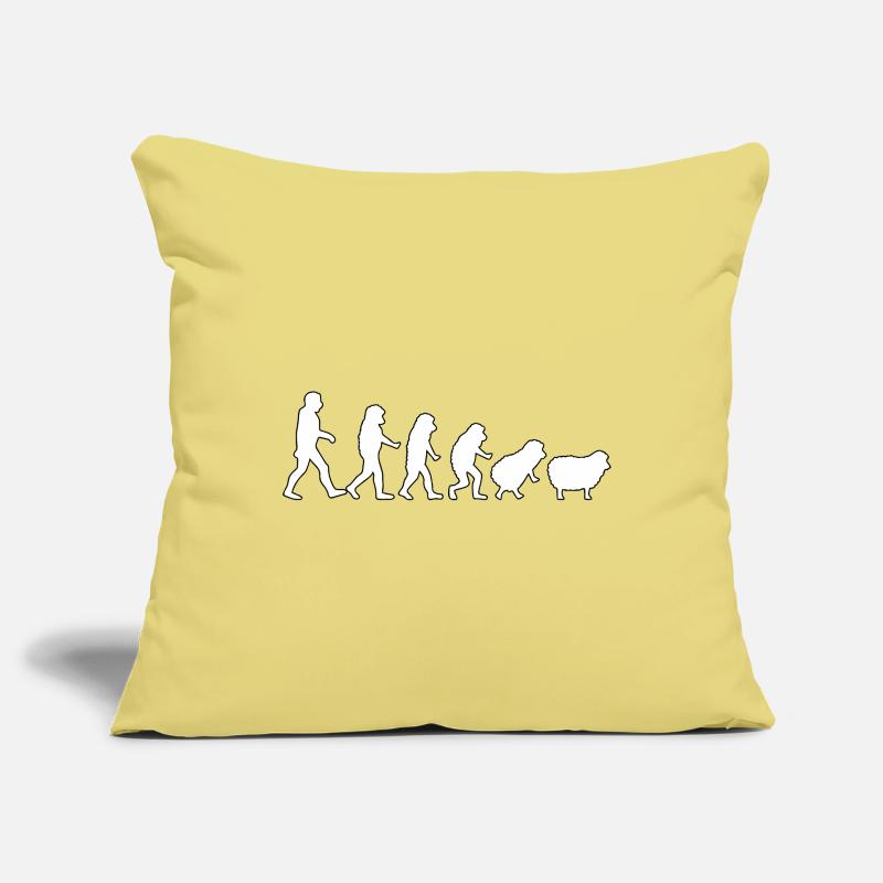 Evolution to Sheep: Herd Mindset Sofa pillowcase 17,3'' x 17,3'' (45 x 45 cm)
