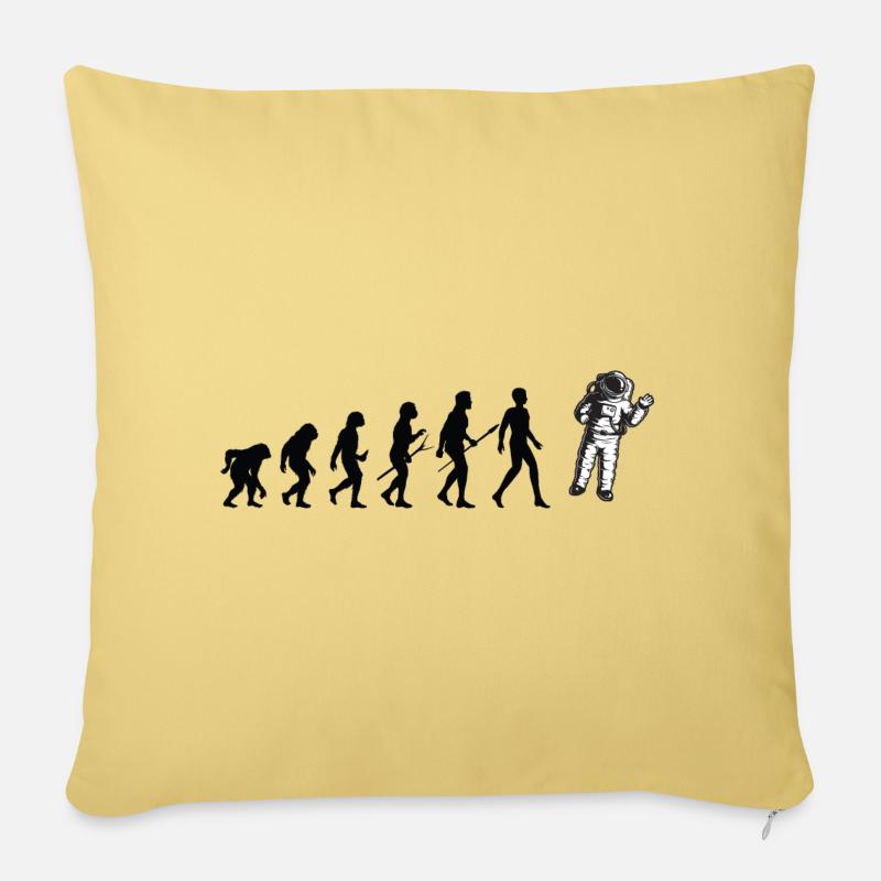 Evolution Spatial - Sofa pillowcase 17,3'' x 17,3'' (45 x 45 cm) - washed yellow