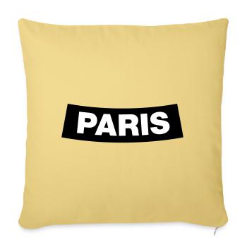 Paris Chapter Element (Bachelor Party MC Rocker Design) - Housse de coussin décorative 45 x 45 cm - jaune délavé - Devant