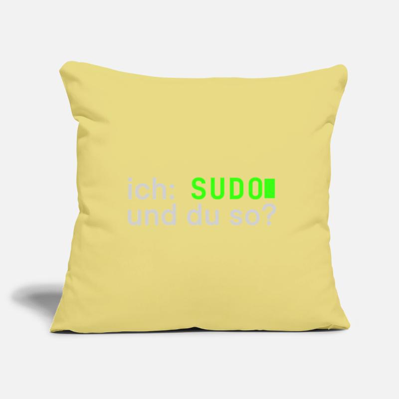 ich: SUDO und du so? Linux Spruch - Programmierer Sofakissenbezug 45 x 45 cm