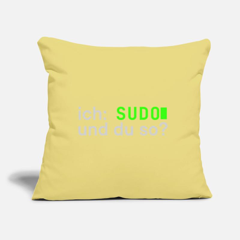 ich: SUDO und du so? Linux Spruch - Programmierer Sofakissenbezug 45 x 45 cm