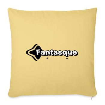 Whimsical Black and White - Sofa pillowcase 17,3'' x 17,3'' (45 x 45 cm) - washed yellow - Front