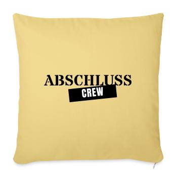 Équipe de remise des diplômes - Voyage de remise des diplômes Promotion 2026 - Housse de coussin décorative 45 x 45 cm - jaune délavé - Devant