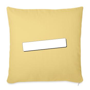 Coins arrondis du champ d’écriture | Ombre | Graphiques vectoriels - Housse de coussin décorative 45 x 45 cm - jaune délavé - Devant