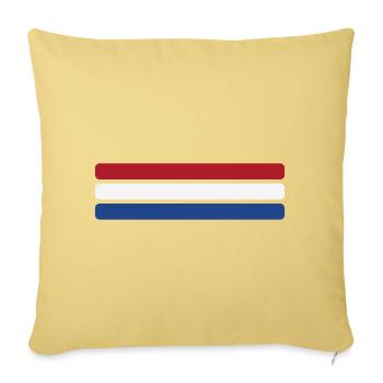 Niederlande Flagge Minimal - Fahne Fan Streifen De - Sofakissenbezug 45 x 45 cm - Hellgelb - Vorne
