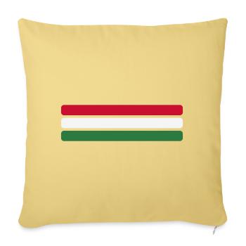 Ungarn Flagge Minimal - Fahne Fan Streifen Design - Sofakissenbezug 45 x 45 cm - Hellgelb - Vorne