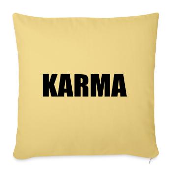 Karma - Sofa pillowcase 17,3'' x 17,3'' (45 x 45 cm) - washed yellow - Front