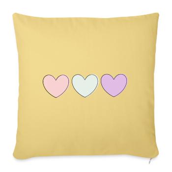 Cadeau pour la fête des mères : Idée de cadeau pour la fête des mères - Housse de coussin décorative 45 x 45 cm - jaune délavé - Devant