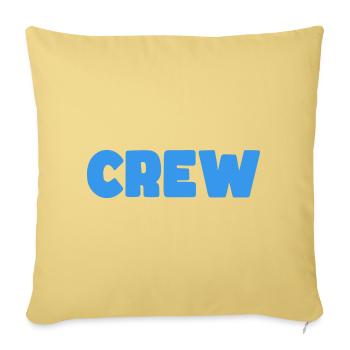 crew - Sofa pillowcase 17,3'' x 17,3'' (45 x 45 cm) - washed yellow - Front