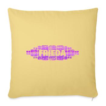 Cadeau pour Frieda - Housse de coussin décorative 45 x 45 cm - jaune délavé - Devant