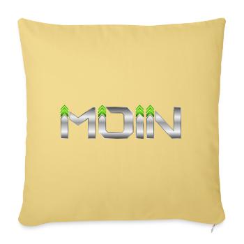Hello - Sofa pillowcase 17,3'' x 17,3'' (45 x 45 cm) - washed yellow - Front
