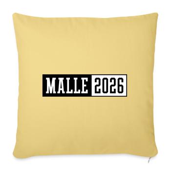 Malle 2026 - Sofa pillowcase 17,3'' x 17,3'' (45 x 45 cm) - washed yellow - Front
