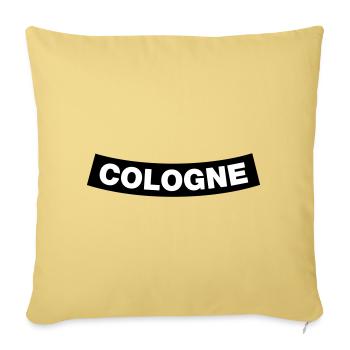 Élément de chapitre de Cologne (JGA MC-Rocker-Design) - Housse de coussin décorative 45 x 45 cm - jaune délavé - Devant