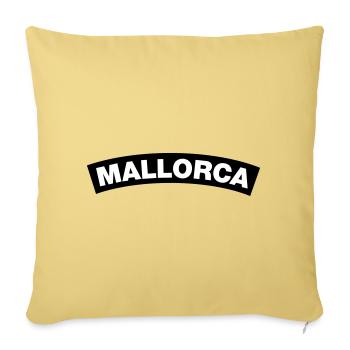 Majorque - Housse de coussin décorative 45 x 45 cm - jaune délavé - Devant