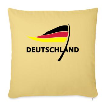 Deutschland - Sofakissenbezug 45 x 45 cm - Hellgelb - Vorne