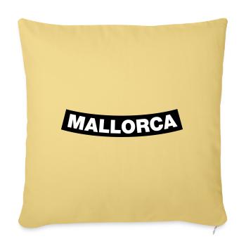 Élément du chapitre de Majorque (Bachelor Party MC Rocker Design) - Housse de coussin décorative 45 x 45 cm - jaune délavé - Devant