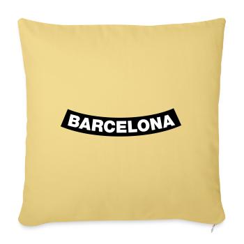 Élément du chapitre de Barcelone (JGA MC-Rocker-Design) - Housse de coussin décorative 45 x 45 cm - jaune délavé - Devant