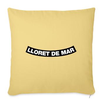Élément du chapitre de Lloret de mar (JGA MC-Design) - Housse de coussin décorative 45 x 45 cm - jaune délavé - Devant