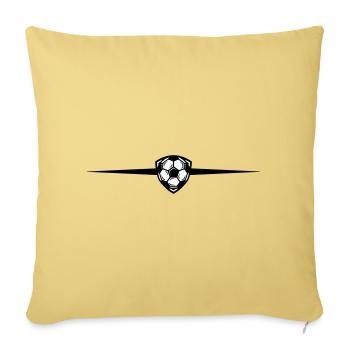 Soccer Symbol Line - Sofa pillowcase 17,3'' x 17,3'' (45 x 45 cm) - washed yellow - Front