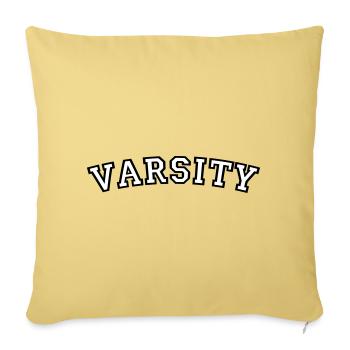 Schriftart des Varsity College - Sofakissenbezug 45 x 45 cm - Hellgelb - Vorne
