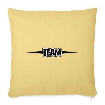 Team - Sofakissenbezug 45 x 45 cm - Hellgelb - Vorne