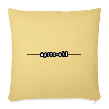 Après-ski - Housse de coussin décorative 45 x 45 cm - jaune délavé - Devant