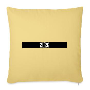 2026 Line Year - Sofa pillowcase 17,3'' x 17,3'' (45 x 45 cm) - washed yellow - Front